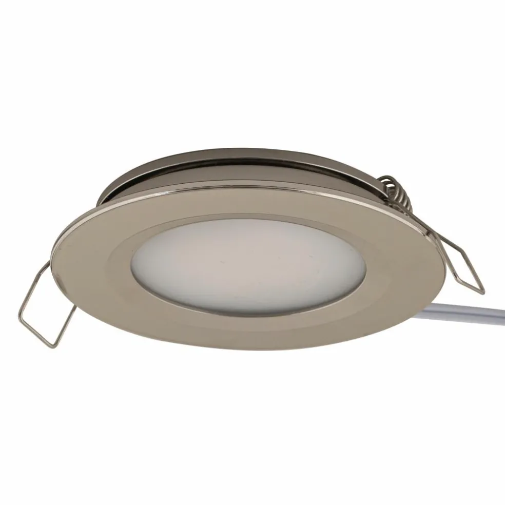 Marine LED Downlight LED inbouw spot nikkel
