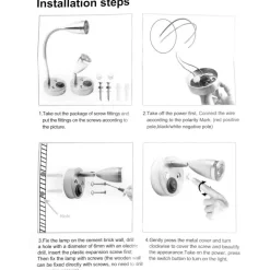 Marine LED  Mini flex led opbouwspot satin nickel