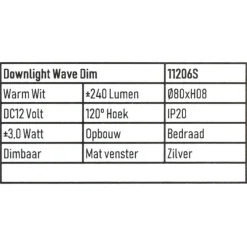 Marine LED Wave opbouw spot zilver