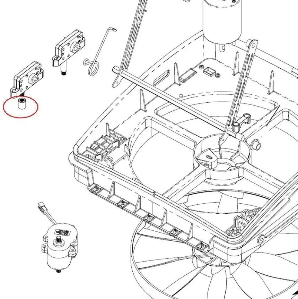 Maxxfan Motor opvulbus voor Maxxfan Deluxe 17A