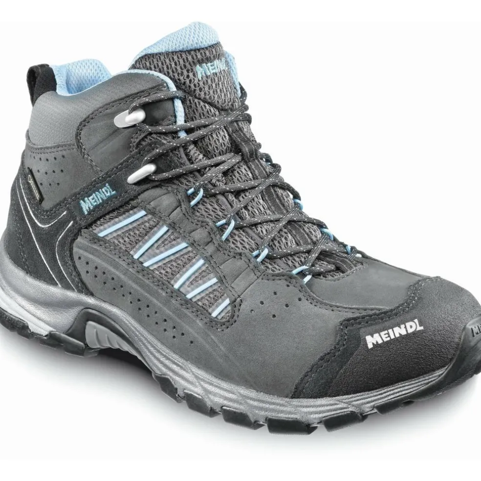 Meindl Journey Lady Mid GTX wandelschoenen dames anthracite azure