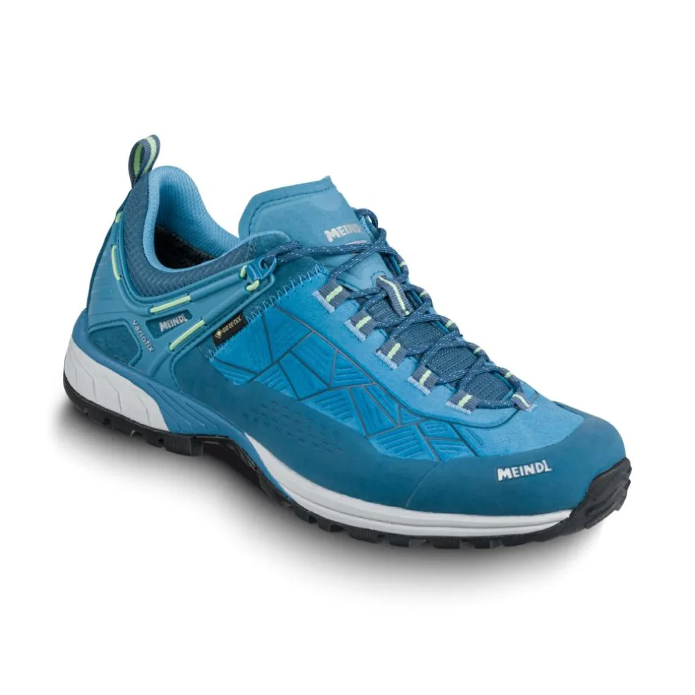 Meindl Top Trail Lady GTX Lo wandelschoenen light blue yellow