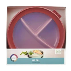 Mepal Cirqula Bento multikom vershouddoos rond 1 liter vivid mauve