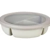 Mepal Cirqula Bento multikom vershouddoos rond 1 liter nordic white
