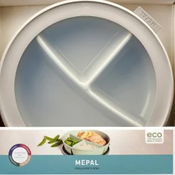 Mepal Cirqula Bento multikom vershouddoos rond 1 liter nordic white