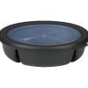 Mepal Cirqula Bento multikom vershouddoos rond 1 liter nordic black