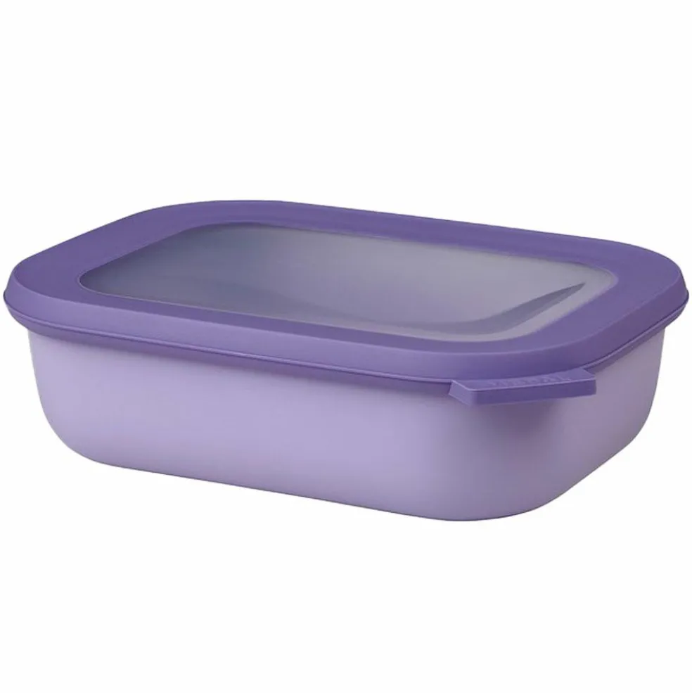 Mepal Cirqula multikom vershouddoos rechthoekig 1 liter vivid lilac