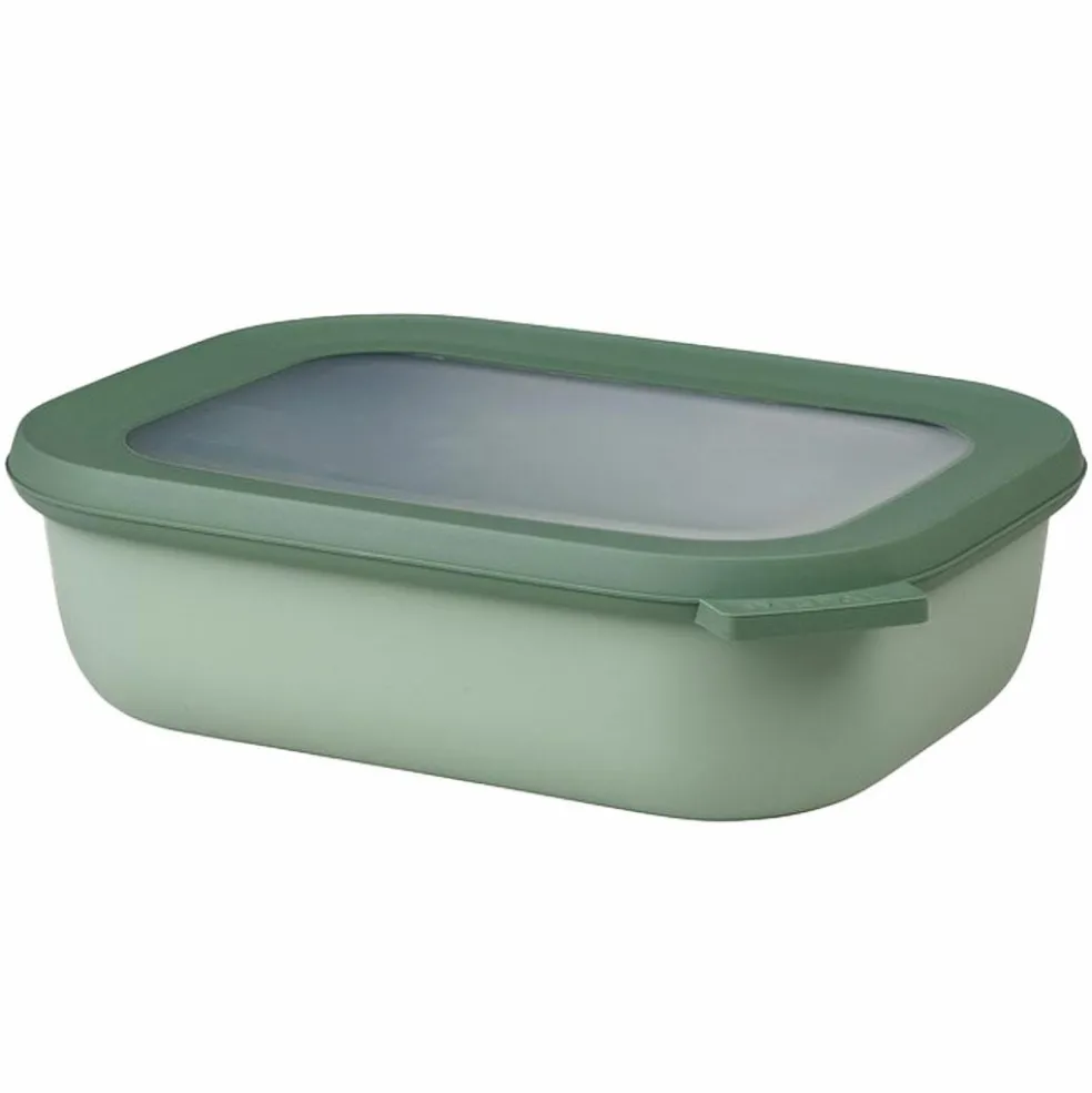 Mepal Cirqula multikom vershouddoos rechthoekig 1 liter nordic sage