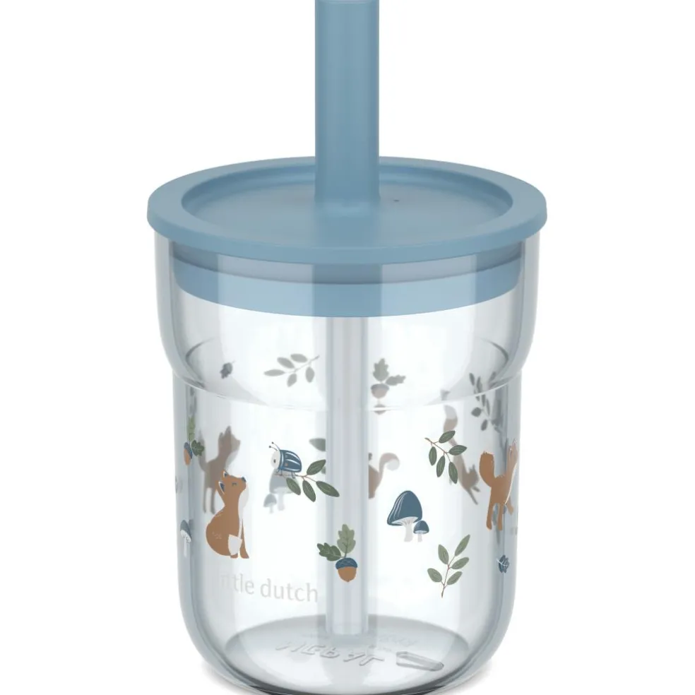Mepal Mio beker met rietje 250 ml little dutch forest friends