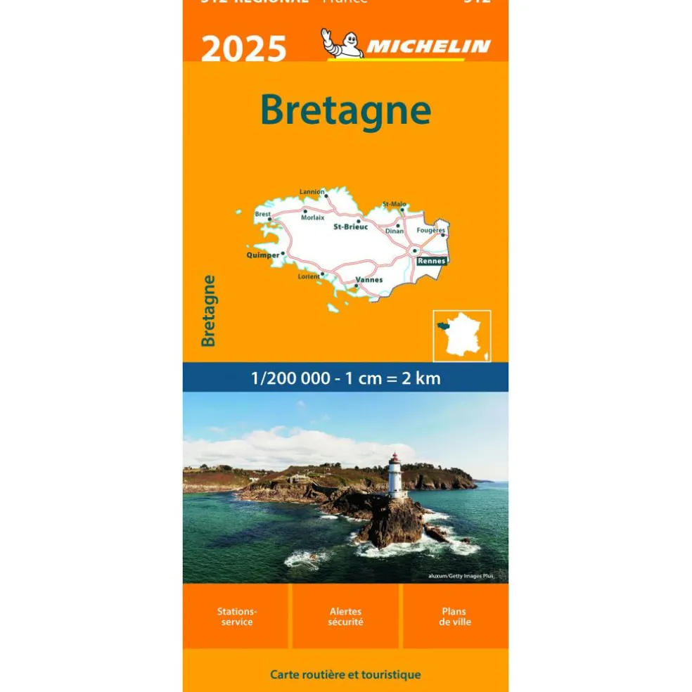 Michelin 512 Bretagne wegenkaart 2025