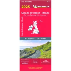 Michelin 713 Groot-Brittannië en Ierland wegenkaart 2025