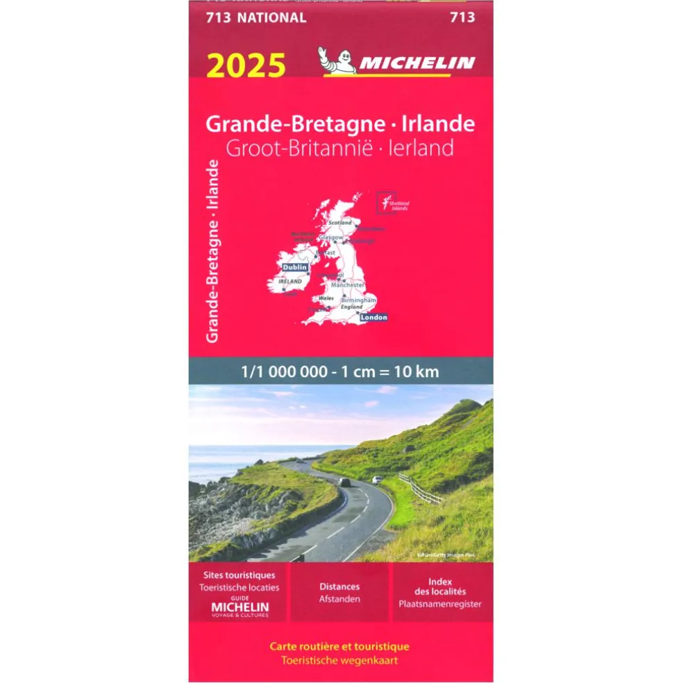 Michelin 713 Groot-Brittannië en Ierland wegenkaart 2025