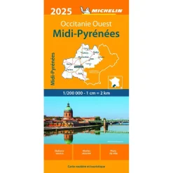 Michelin 525 Midi-Pyrénées wegenkaart 2025