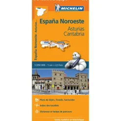 Michelin 572 Noordwest-Spanje Asturias Cantabria wegenkaart