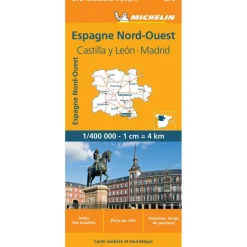 Michelin 575 Noordwest-Spanje Castilla y León Madrid  wegenkaart