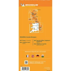 Michelin 503 Wales Zuidwest-Engeland wegenkaart