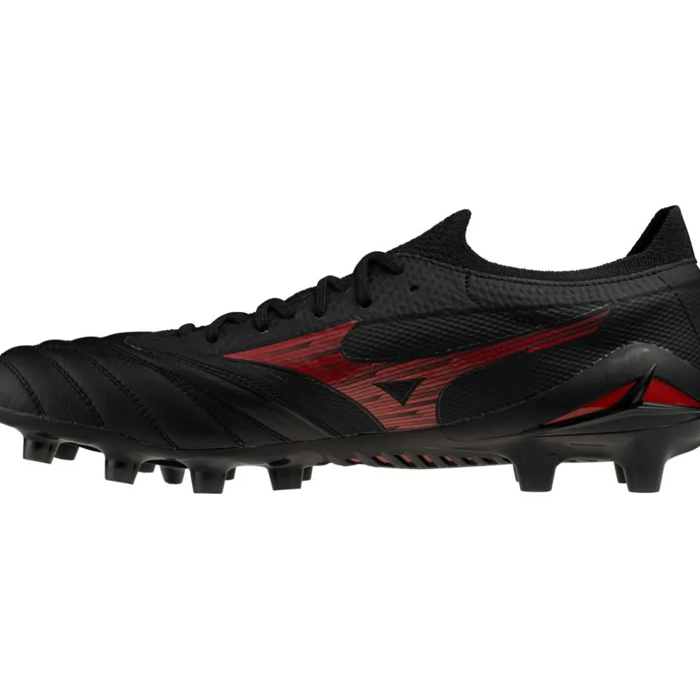 Mizuno MORELIA NEO IV BETA ELITE FG - AG voetbalschoenen heren black red black