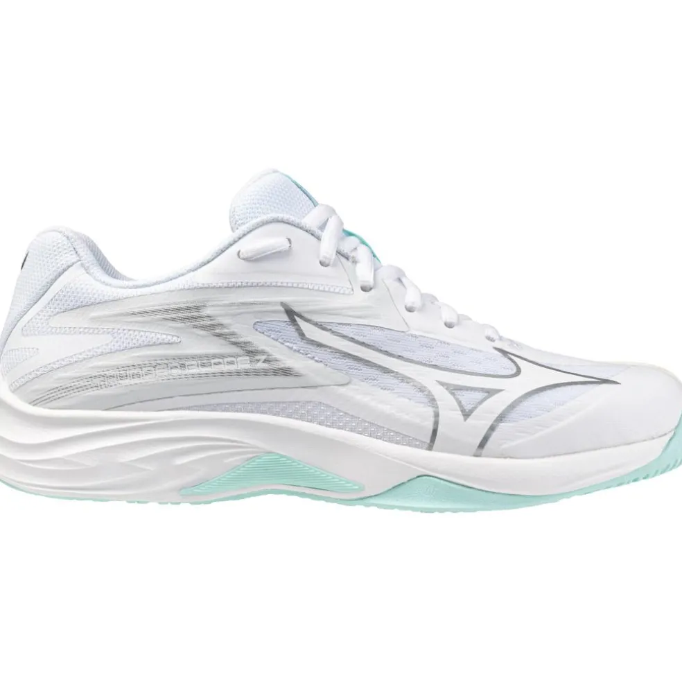 Mizuno Thunder Blade Z indoorschoenen dames white blue tint