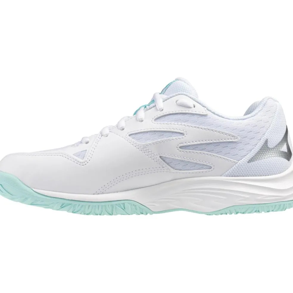 Mizuno Thunder Blade Z indoorschoenen dames white blue tint