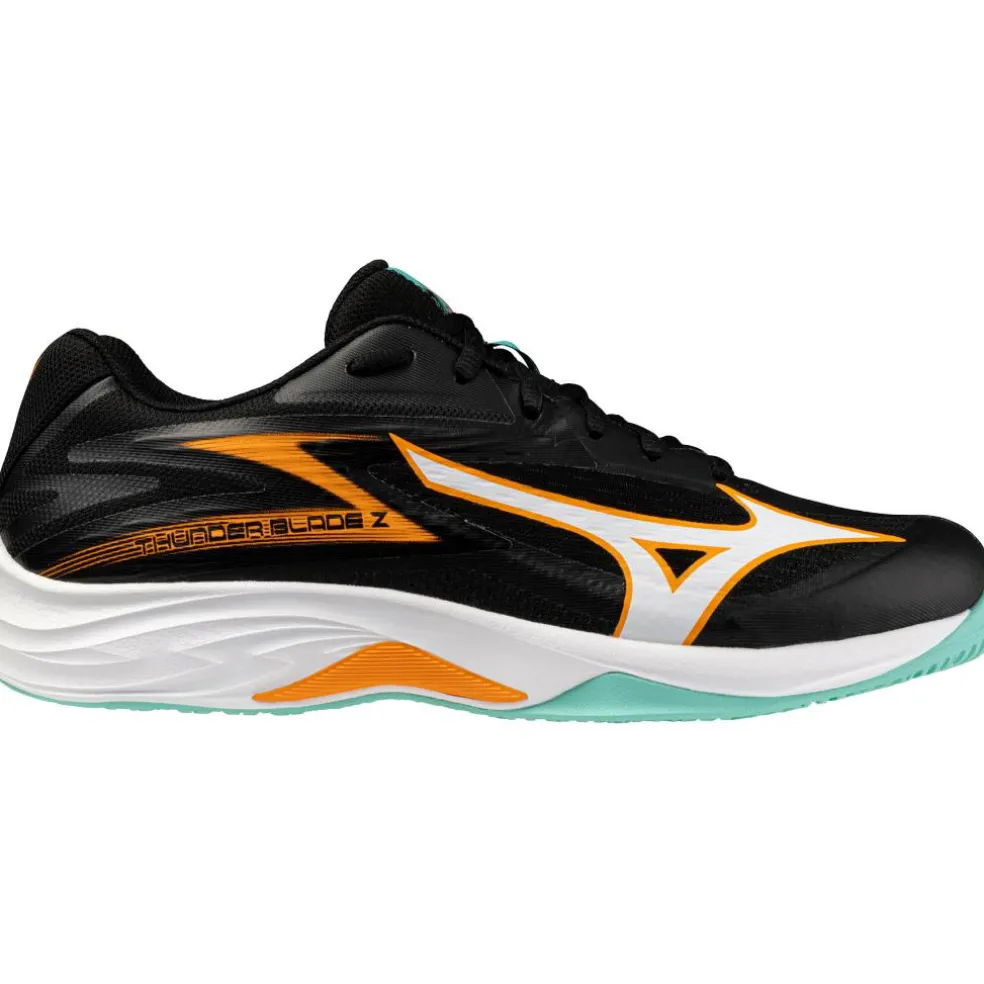 Mizuno Thunder Blade Z indoorschoenen heren black tangelo icegreen
