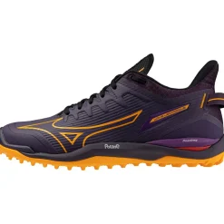 Mizuno Wave Leopardus hockeyschoenen purple carrot curl high risk red