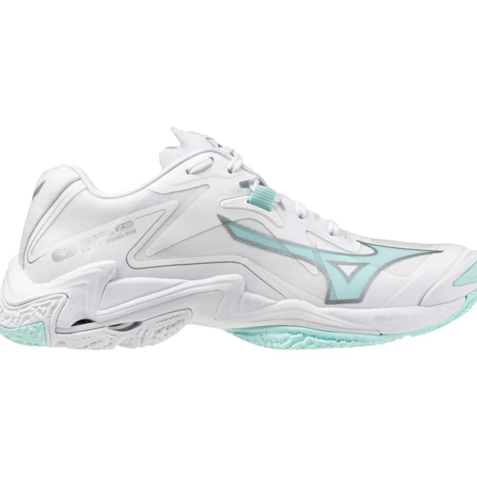 Mizuno Wave Lightning Z8 indoorschoenen dames white blue tint