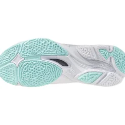 Mizuno Wave Lightning Z8 indoorschoenen dames white blue tint