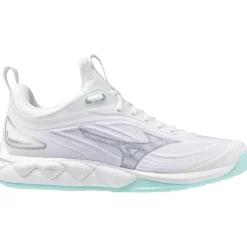 Mizuno Wave Luminious 3 indoorschoenen dames white blue tint