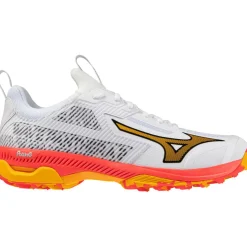 Mizuno Wave Panthera 2 hockeyschoenen heren white fiery coral 2 citrus