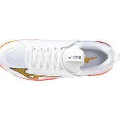 Mizuno Wave Panthera 2 hockeyschoenen heren white fiery coral 2 citrus