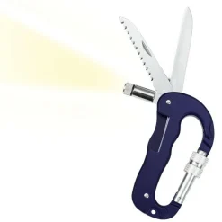 Moses. Verlag Expeditie Natuur Multitool karabijnhaak blauw