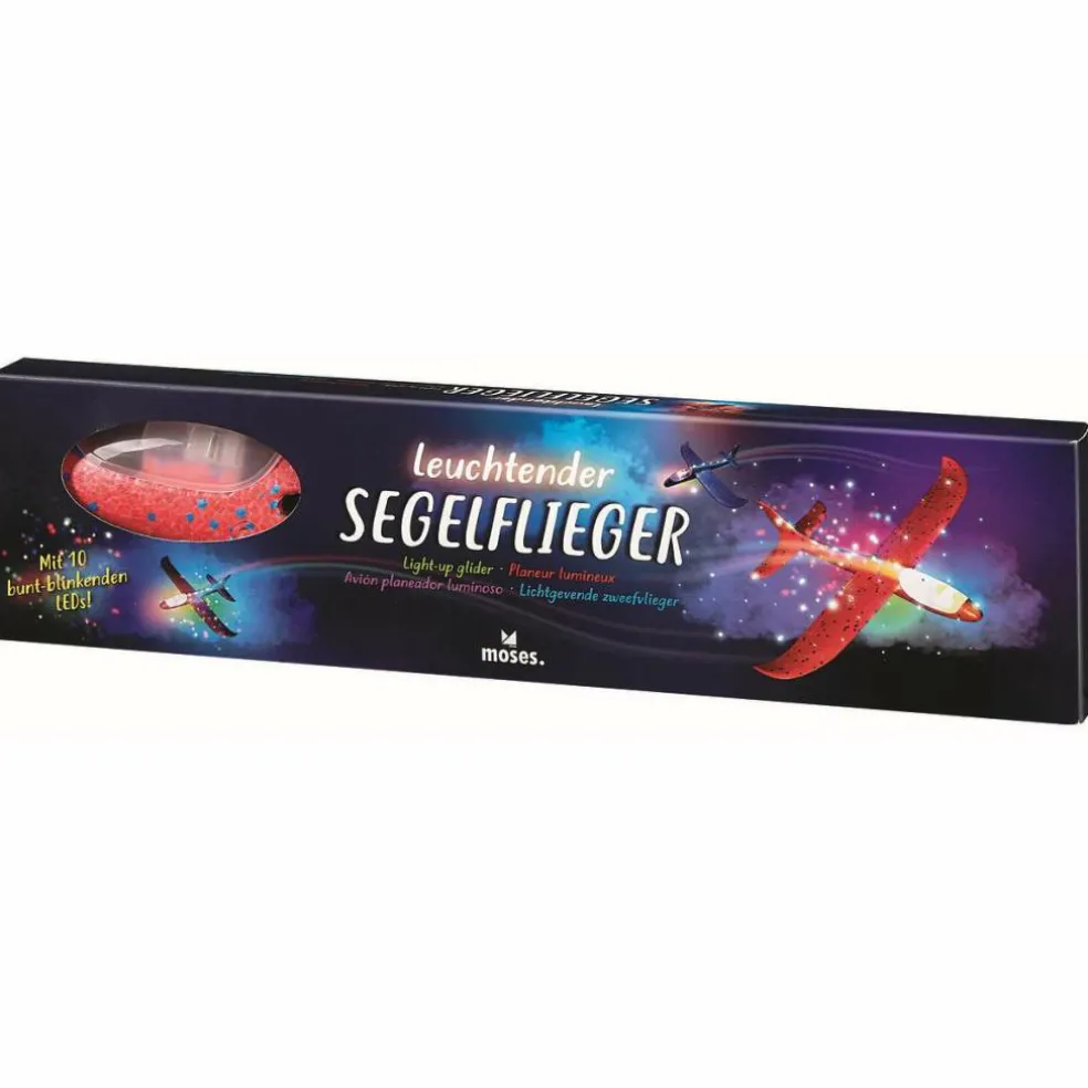 Moses. Verlag Lichtgevende zweefvliegtuig 47 cm assorti
