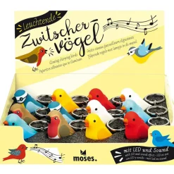 Moses. Verlag  Vogel met licht en geluid sleutelhanger assorti