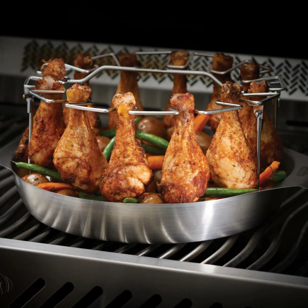 Napoleon drumstickhouder met schaal