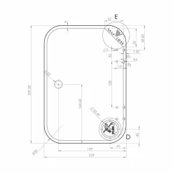 Navy Load  Glasplaat voor Small 1-pits kookplaat