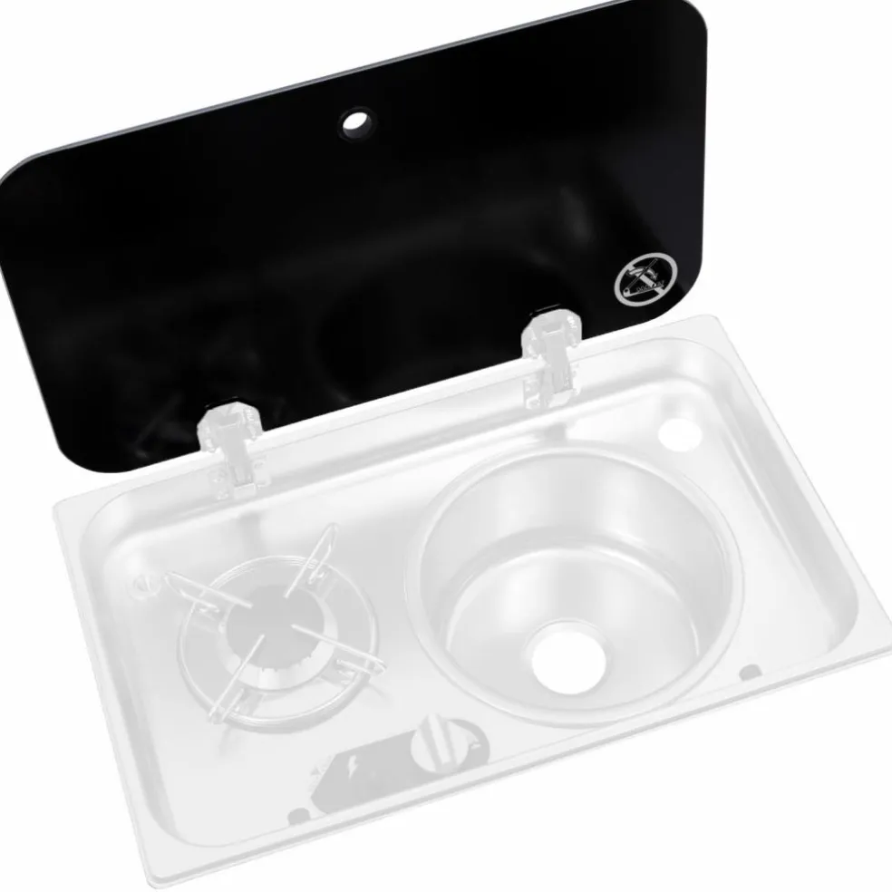 Navy Load Glasplaat voor 1-pits kook-spoelcombinatie