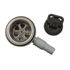 Navy Load haakse afvoerplug 20 - 25 mm grijs