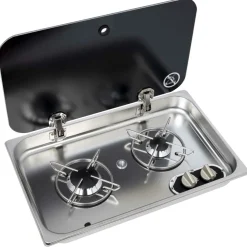 Navy Load  2-pits kookplaat met glazendeksel