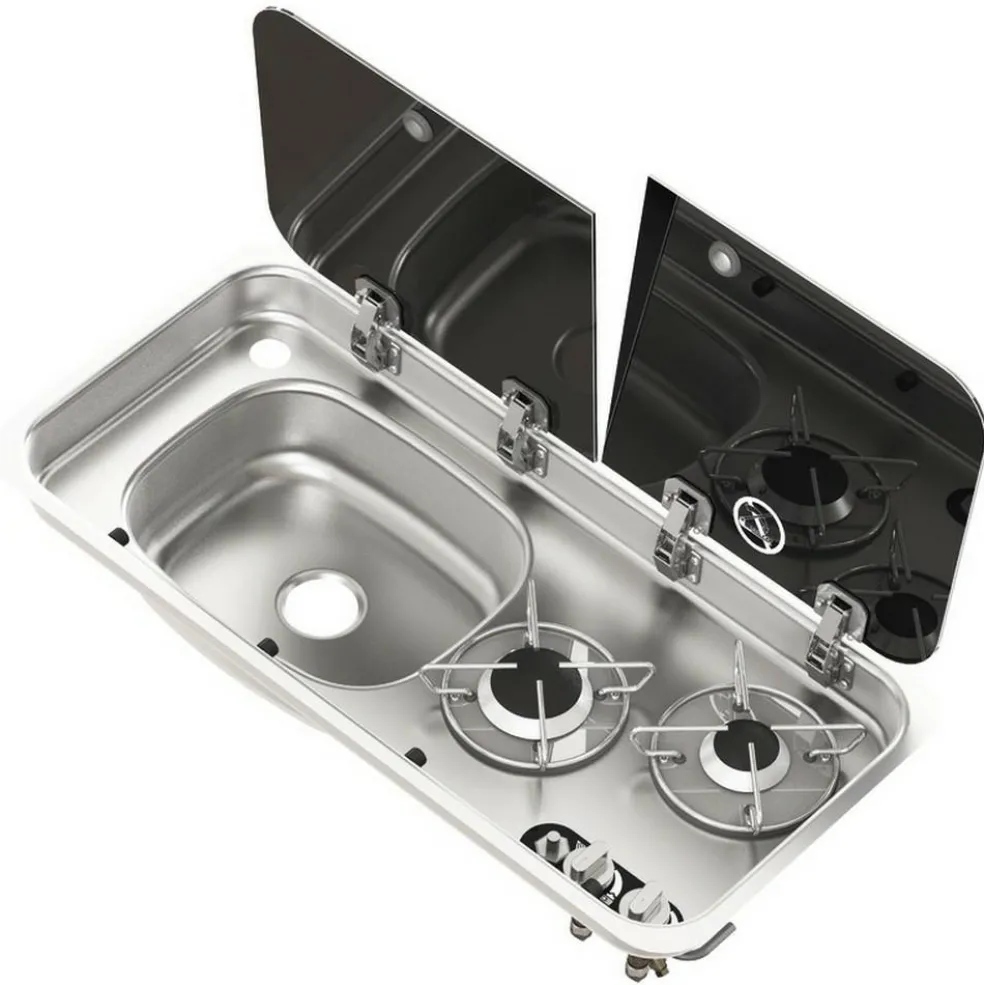 Navy Load 2-pits kook-spoelcombinatie links