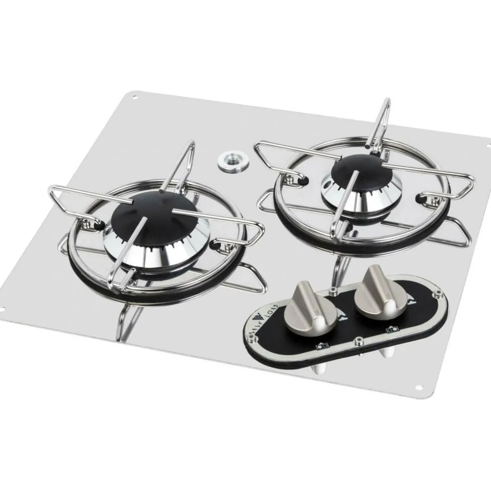 Navy Load RVS 2-pits 350 x 320 mm kookplaat