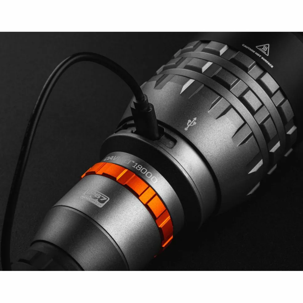 Nebo Davinci 18000 oplaadbare zaklamp grijs