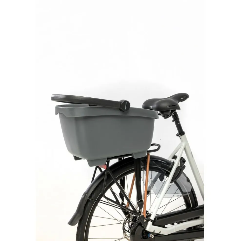 New Looxs Clipper With Handle 28 liter fietsmand anthracite