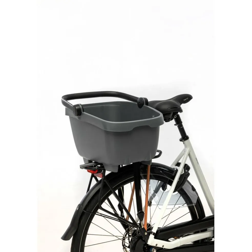 New Looxs Clipper With Handle 28 liter fietsmand anthracite