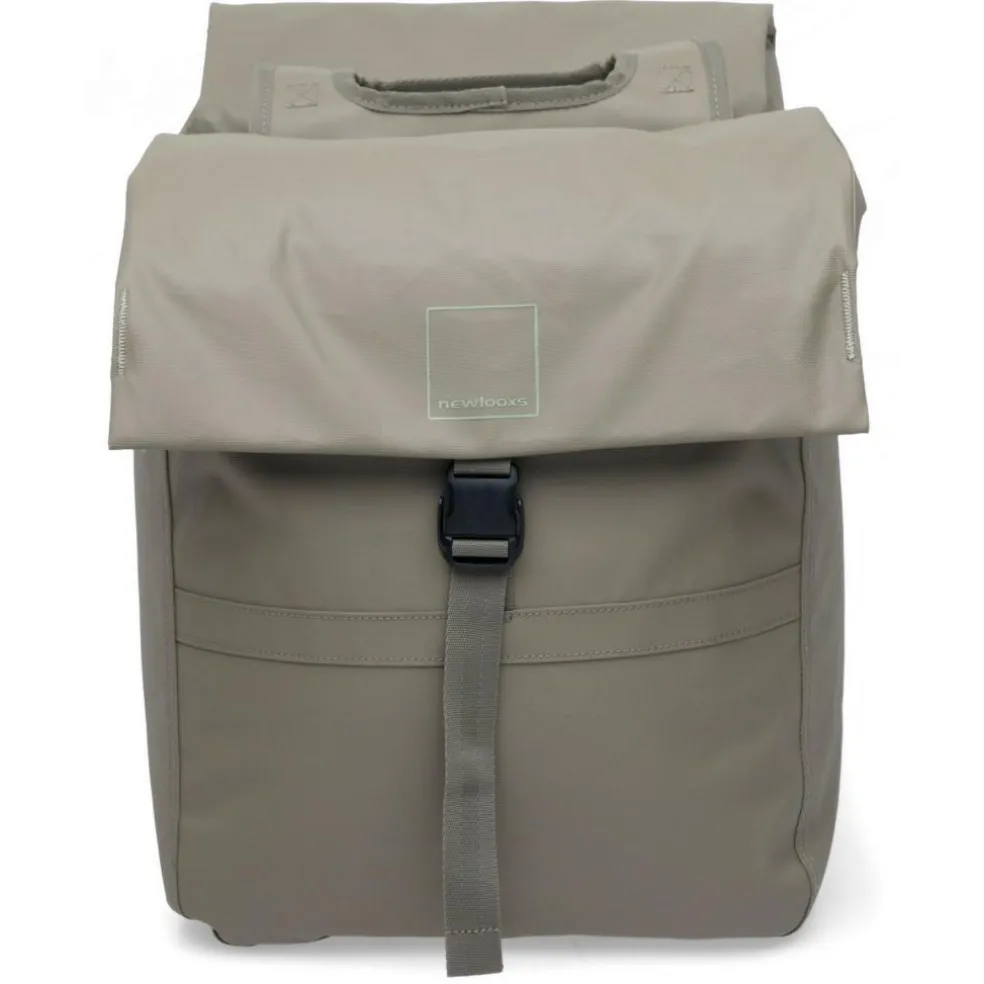 New Looxs Leeds Double fietstas 38 liter taupe