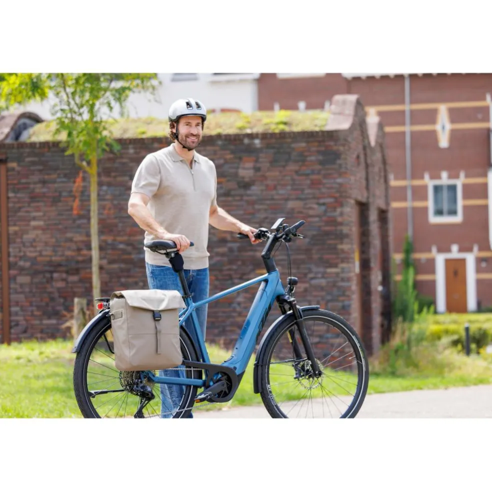 New Looxs Leeds Single fietstas 19 liter taupe