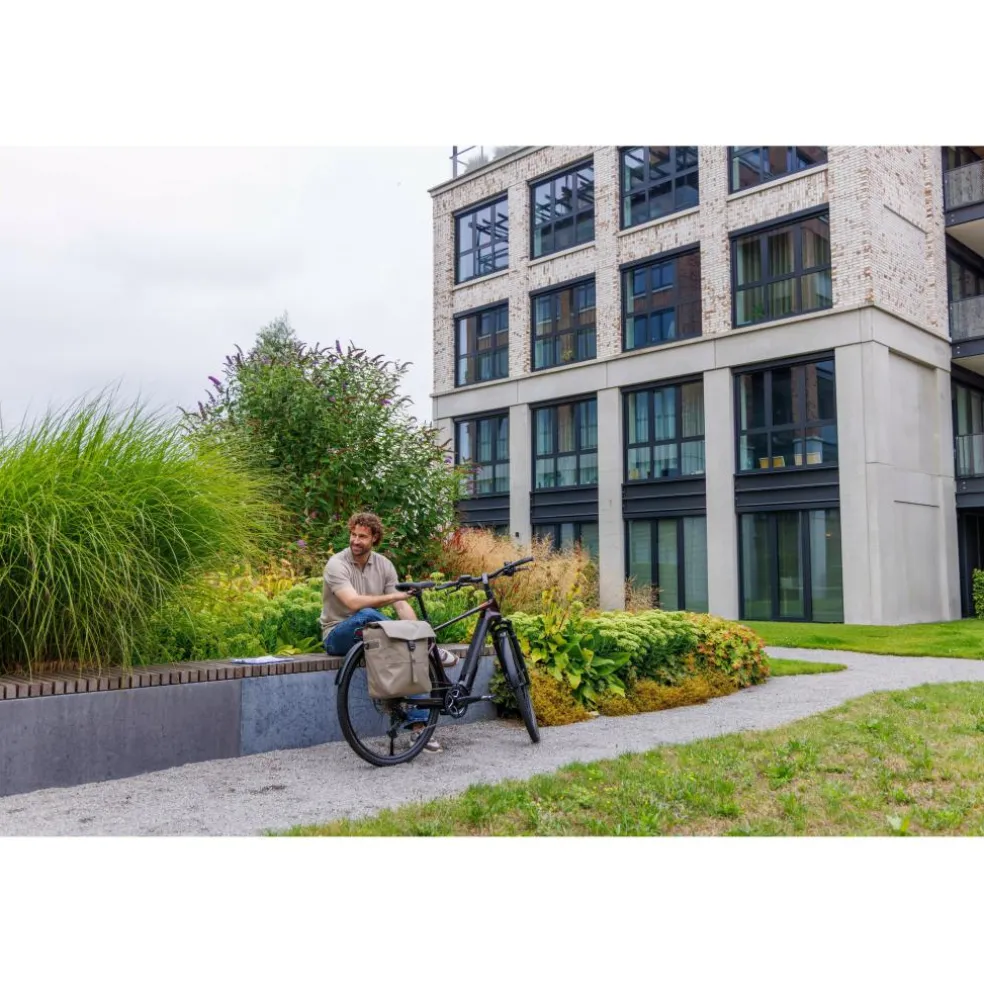 New Looxs Leeds Single fietstas 19 liter taupe