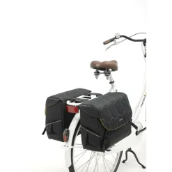 New Looxs Mondi Joy Double fietstas 38 liter quilted black