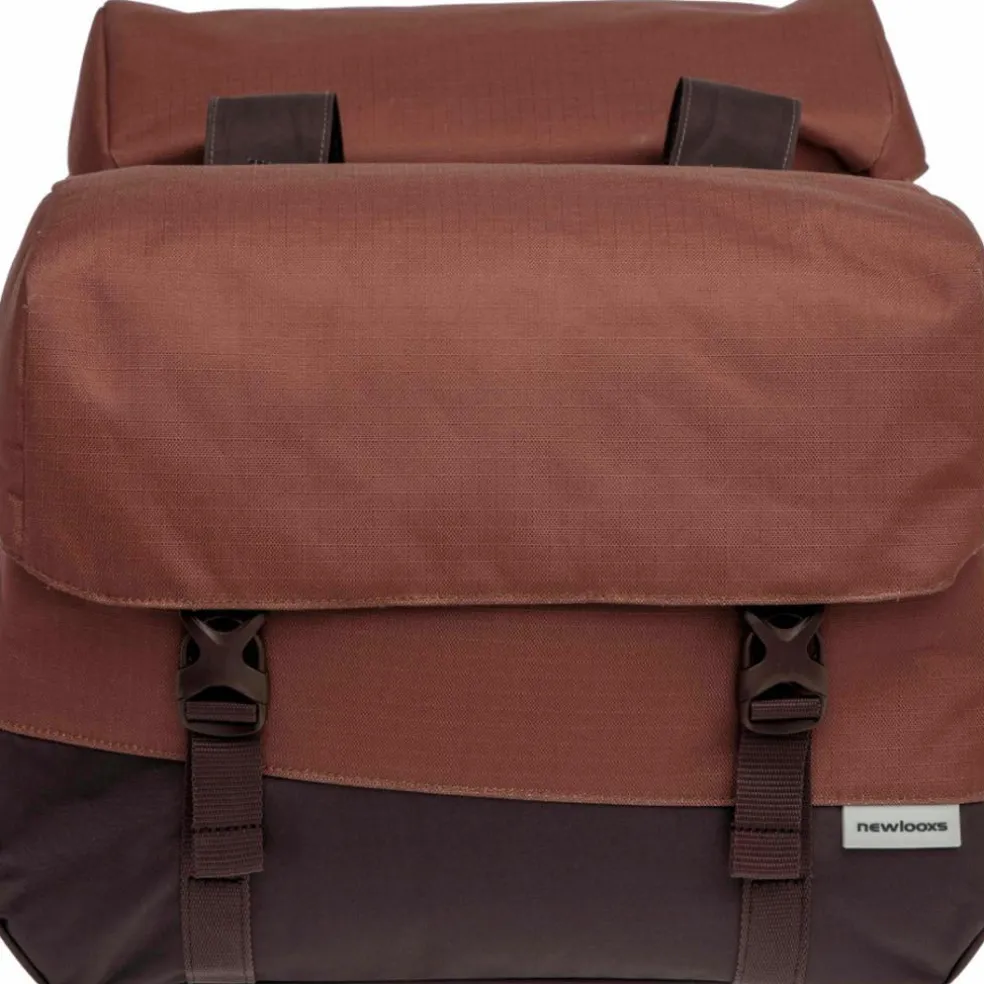 New Looxs Oslo Joli Double fietstas 37 liter burgundy rust