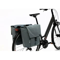 New Looxs Tulum Double fietstas 32 liter grey green