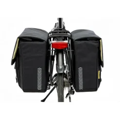 New Looxs Tulum Double fietstas 32 liter grey green